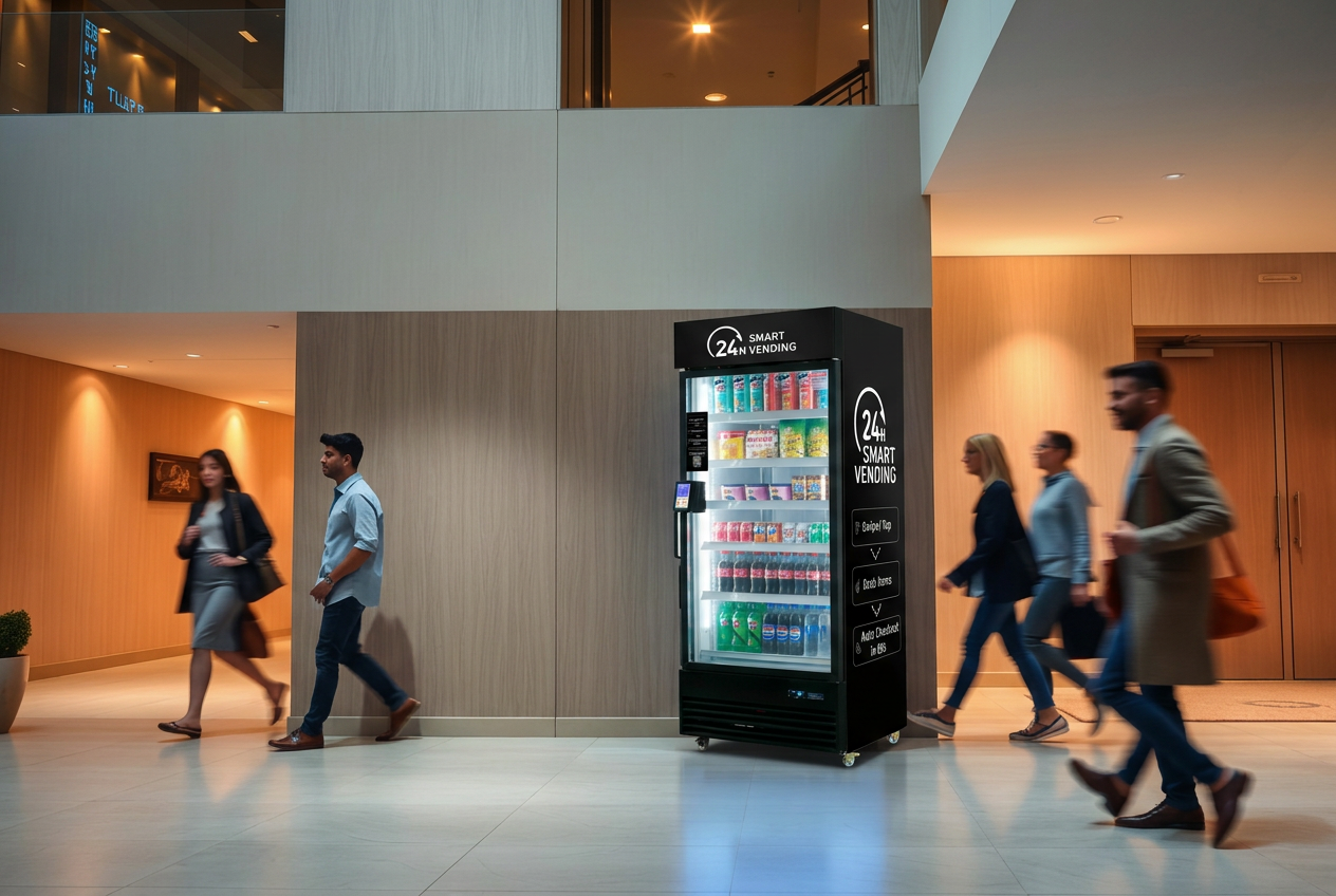 Smart vending machine in Apartment Buildings