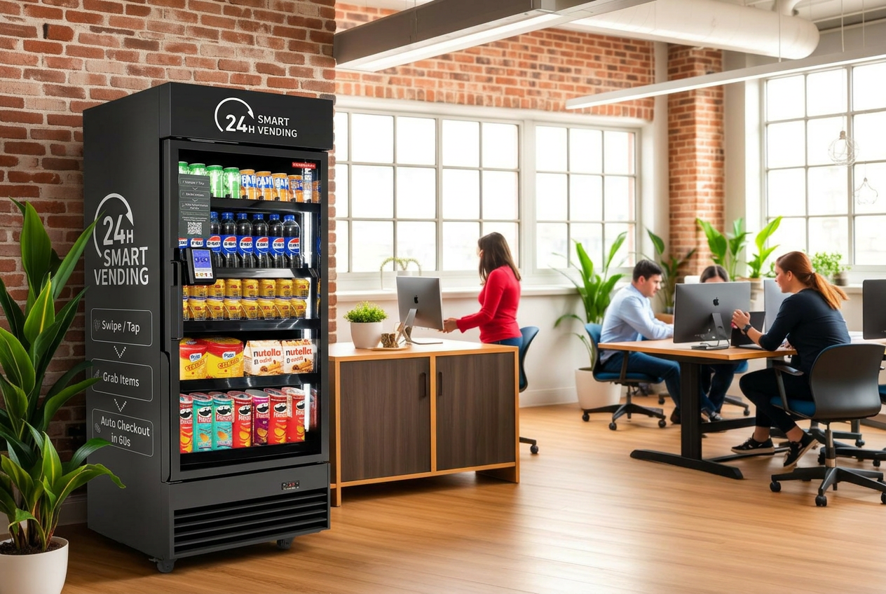 Smart vending machine in Coworking Spaces