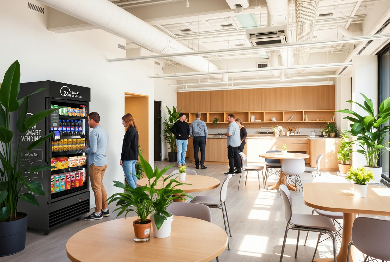 Smart vending machine in Office Breakrooms